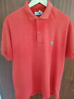 Vintage CHEMISE LACOSTE Polo Shirt Size Large Red Short Sleeve