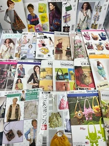 Choice: Simplicity & McCall's Sewing Patterns- Purse, Totebag & Handbag-Uncut FF - Picture 1 of 28
