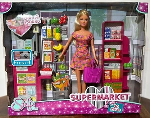 Steffi Love Doll in supermarket Shop Play Set Simba 3 Years + New 🇬🇧 - Picture 1 of 9