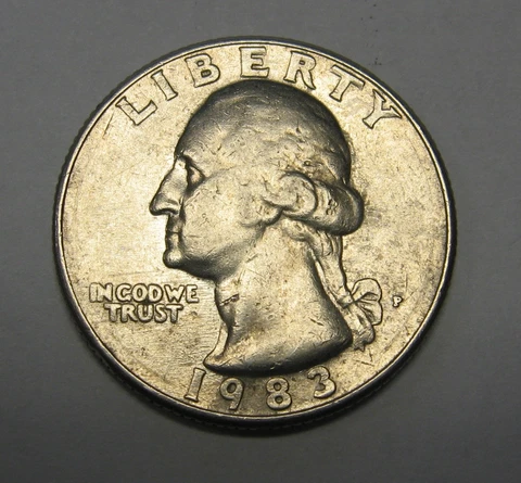 1983-P Washington Clad Quarter Grading XF to AU Priced Right FREE S&H Cover