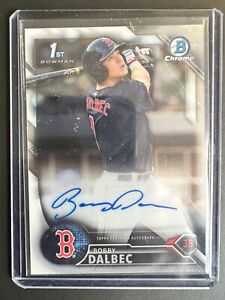 Bobby Dalbec 2016 Bowman Chrome Auto RC Rookie Boston Red Sox Autograph Card