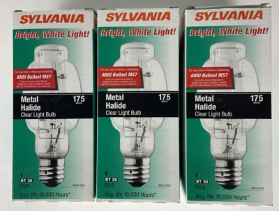 3-Pack Sylvania Clear Light Bulb 175 Watt BT28 M175 M57 64353 Metal Halide 175W - Image 1 of 3