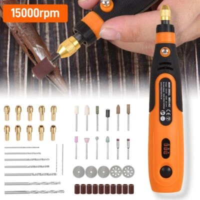 Mini Grinder Rotary Tool Polishing Drill Kit Variable Speed w/46pcs Accessories - Image 1 of 4