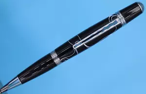 Bolígrafo estilo Sierra en acabado clásico negro y cromado y tinta estilo Parker - Imagen 1 de 9