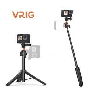 VRIG Mini Tripod Selfie Stick 2-in-1 Extendable 360° Adjustable for GoPro Camera - Picture 1 of 11