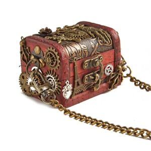 Steampunk Shoulder Bag Gothic Gears Crossbody Purse Steampunk Bag Jewelry