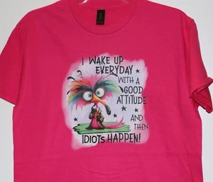 Camiseta I Wake Up Everyday, Gildan, algodón pesado, transferencia DTF, talla mediana-tee10 - Imagen 1 de 3