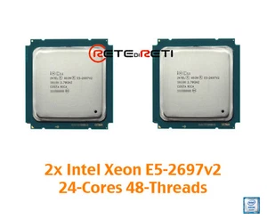 2xCPU Xeon E5-2697v2 12C 2.7GHz 30M - BRAND NEW, GENUINE IBM x3650 M4 24-Cores - Picture 1 of 1
