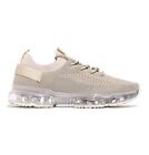 Paotmbu Womens Gray Transparent Sole Knit Athletic Sneakers Size 85 M Us
