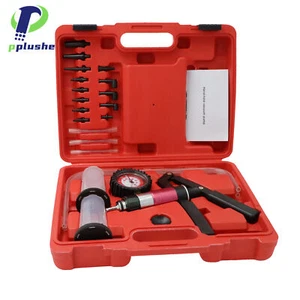 Hand Held Vacuum Pump Brake Bleeder Bleed Tester Tool Kit 2 Jar Car Bike Set AU - Picture 1 of 12