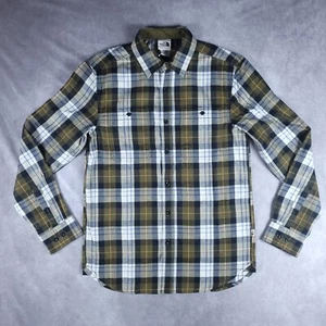 North Face Mens S Button Up Shirt Arroyo Lightweight Flannel Plaid - Picture 1 of 9