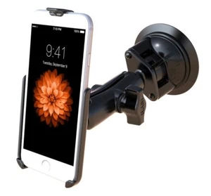 RAM Windshield Heavy Duty Mount with Custom Cradle for iPhone 6 , iPhone 7 - Picture 1 of 3