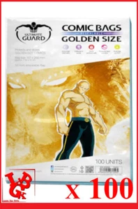 Pochettes Protection GOLDEN Size REFERMABLES x 100 BD comics 198 x 267 mm # NEUF - Imagen 1 de 1