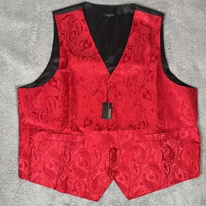 Chaleco Traje Hisdern 2XL para Hombre Cachemira Roja. Nuevo con etiquetas - Imagen 1 de 11
