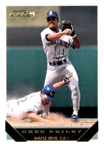 1993 Topps Gold Greg Briley lámina MLB inserto PWE Mariners #14 - Imagen 1 de 2