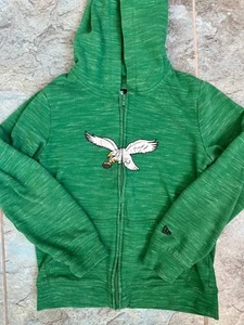 NFL Team Apparel Boys Youth Med* 10/12 Philadelphia Eagles Full Zip Hoodie Kelly - Picture 1 of 3