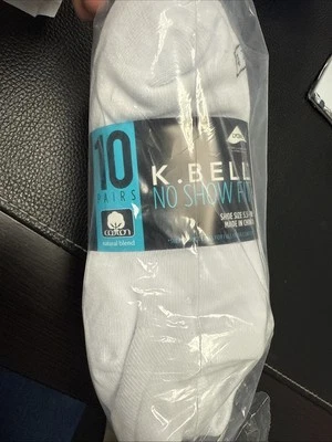 K. Bell женщин нет шоу носки, 5,5-10 размер обуви, 10 пар белый новый с Ярлыками - Изображение 1 из 3