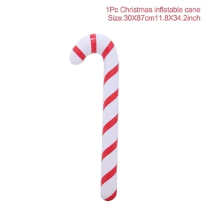 Aufblasbare Weihnachten Zuckerstange Stick Luftballons Frohe Weihnachten Deko für H - Bild 1 von 12