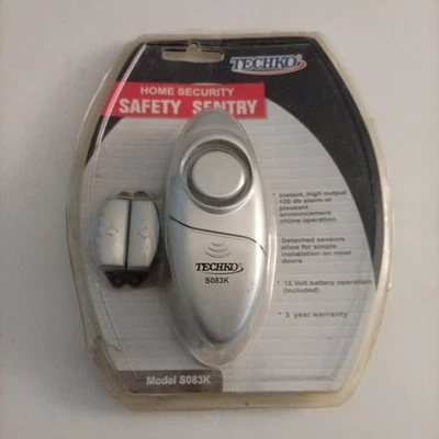 New Vintage TechKo S083K Home Security Door Window Entry 120db Alarm - Image 1 of 4