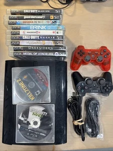 Sony Playstation 3 Console 250gb CECH-4001B WORKING W/ 2 Controllers, 11 Games - Picture 1 of 11