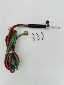 Smith Equipment Little Torch Jewelers Torch Body 11-1101C W/ 4 Tips & Hose - Picture 1 of 8