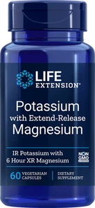 Life Extension POTASSIUM W/EXTEND-RELEASE MAGNESIUM 60 Caps (2-PACK) - Picture 1 of 2