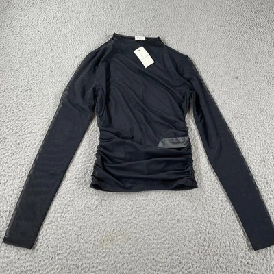 Camisa transparente transparente abercrombie & Fitch cintura ajustada XS NUEVA Foto 1 de 4