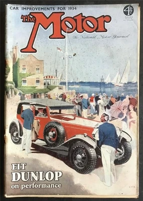 THE MOTOR MAGAZINE 8 AUG 1933 No. 1650 CAR IMPROVEMENTS FOR 1934 - Image 1 of 4