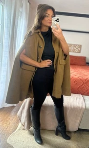 Vintage 60’s Lord & Taylor Sports & Country Brown Wool Cape Coat - Bild 1 von 9