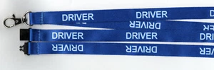 5 x Blue DRIVER Printed Neck Strap Safety Breakaway Safety Lanyards: FREE UK P&P - Picture 1 of 1