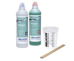 HELLERMANN Religel Relicon Silicone Gel (SI) transparent/green, 1000ml (106) - Picture 1 of 3