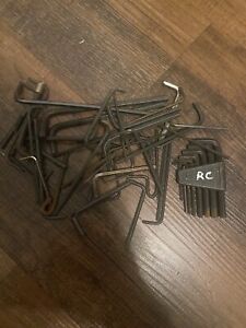 lot of 50 each hex key L-shape Allen type wrenches