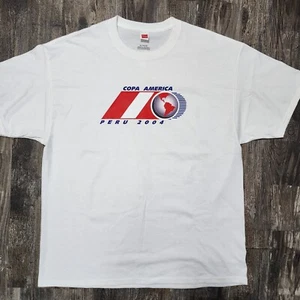 Camiseta de fútbol Copa América Perú 2004 sin marca para hombre XL Conmebol Brasil Adriano - Imagen 1 de 2