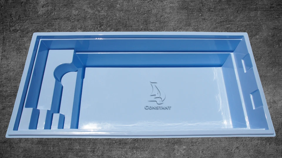 GFK Pool Eclipse 6,5 x 3 x 1,5 Hersteller Einbaubecken Fertigpool Schwimmbecken - Bild 1 von 4