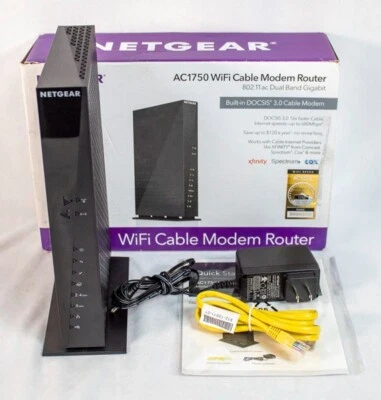 Netgear C6300100NAS Wi-Fi Cable Modem Router - Image 1 of 4