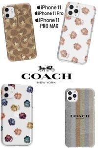 NIB COACH Glitter Metallic Logo Peony Floral iPhone 11 PRO MAX Wrap Hard Case