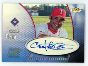 Carlos Pena 2001 Topps Finest REFRACTOR Authentic Autograph Card Auto #FA-CP - Picture 1 of 2