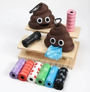 Neu 1 Hundekotbeutelspender mit 3 Rollen verschiedene Haustierabfallsack Outdoor Müll - Bild 1 von 9