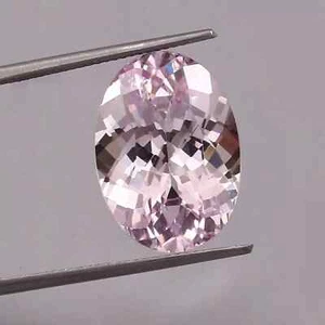 A1 Grade Natural Flawless Violet Pink Morganite Oval Cut Loose Gemstone 15x10 mm - Picture 1 of 8