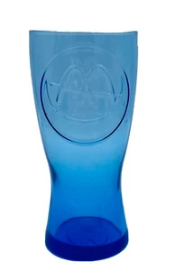 Vtg 1961 Blue Retro McDonalds Glass Drinking Cup Tumbler Collector Glassware - Picture 1 of 3