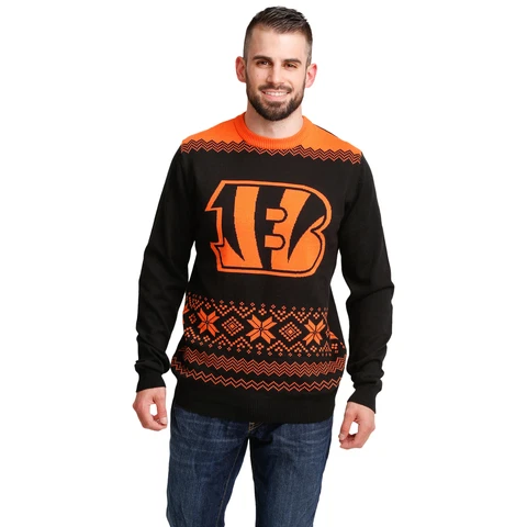 FOCO NFL Men's Cincinnati Bengals 2021 Ugly Sweater Cover