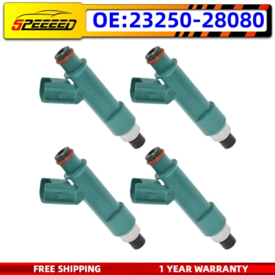 4 New OEM Fuel Injectors 23250-28080 for Toyota Corolla RAV4 Camry  Scion 2.4L Foto 1 de 4