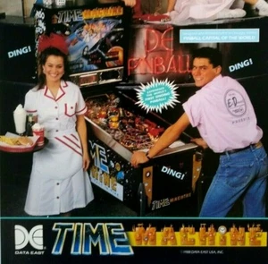 Time Machine Pinball Flyer 1988 Juego Original Vintage Retro Arte Promo - Imagen 1 de 3