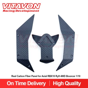 VITAVON Real Carbon Fiber Panel for Axial RBX10 Ryft 4WD Bouncer 1/10 Balck - Picture 1 of 5