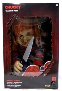 Spirit Halloween Child's Play Talking Chucky 14" Sitting Doll In Package A - Picture 1 of 4