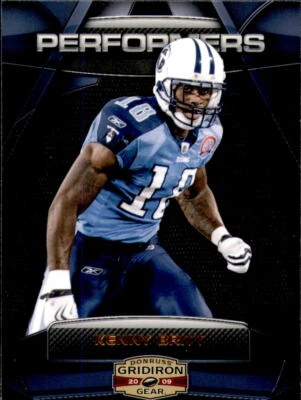 2009 Donruss Gridiron Gear Performers #16 Kenny Britt Card - Image 1 of 2