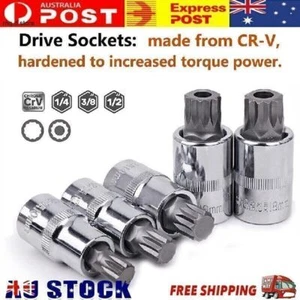 10pcs/Kit 12 Point MM Triple Square Spline Bit Socket Set Tamper Proof Set - Picture 1 of 9