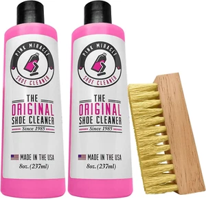 Shoe Cleaner Kit Fabric Cleaner for Leather, Whites and Nubuck Sneakers Two Pack - Picture 1 of 12