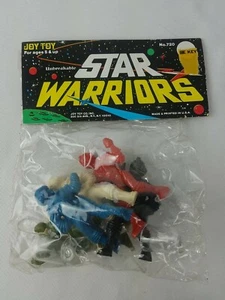 Vintage NOS Joy Toy Star Warriors Farbe Kunststoff Astronaut Figuren VERSIEGELT #720 - Bild 1 von 12