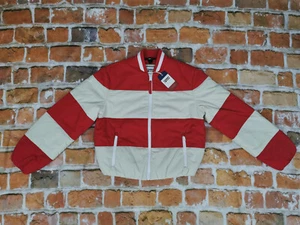 New Tommy Jeans Hilfiger Short Women's Jacket Deep Crimson Light Silt Red Gr: S - Picture 1 of 13